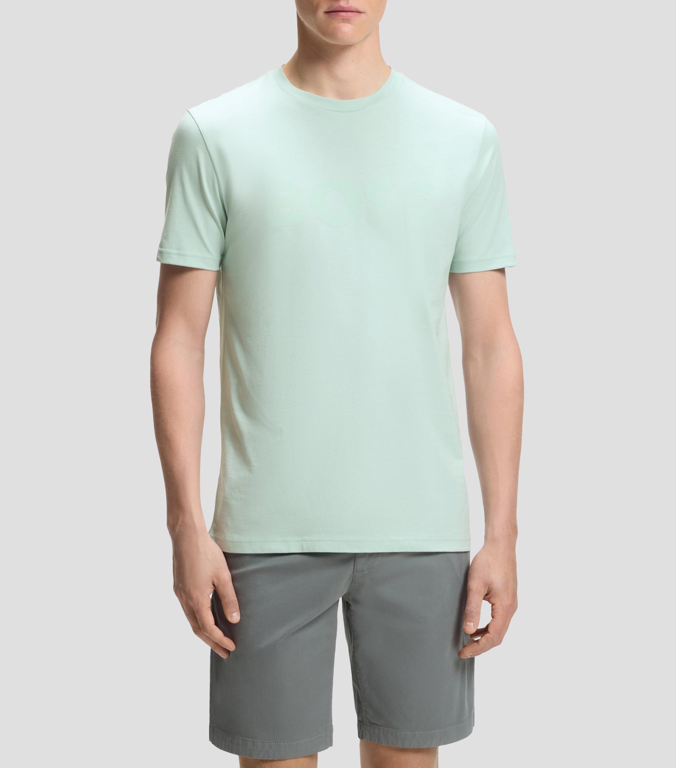 Playera cuello redondo manga corta estampada Hombre